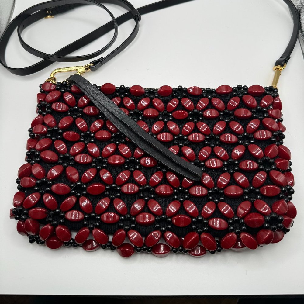 Marni Beaded Red Clutch bag